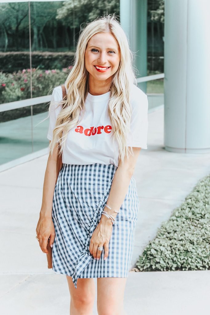 Gingham hotsell skirt target