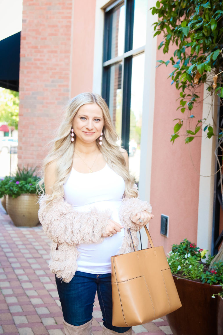 Pink Fringe Jacket - Blonde In The Burbs