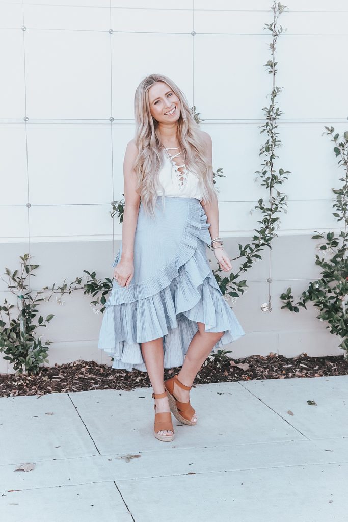 Ruffled Tiered Skirt - Blonde in the Burbs